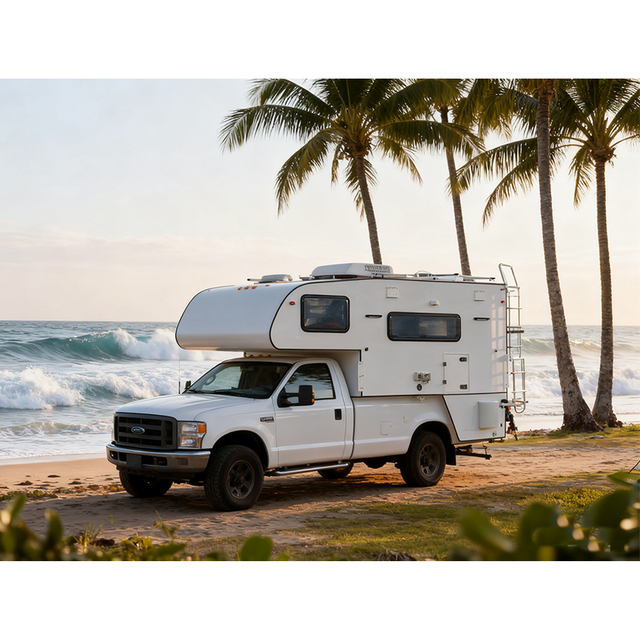 Изготовленный на заказ кемпер-грузовик для приключений по бездорожью 