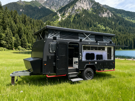 Australsk pop-up camper trailer for utend&oslash;rs eventyr